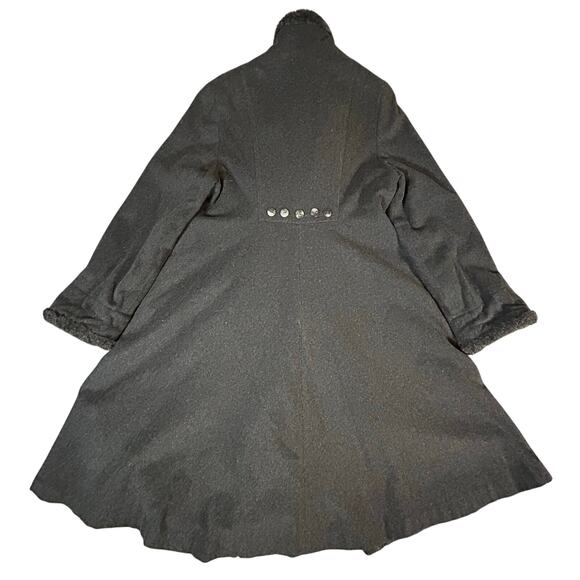 Hilary Radley Heavy Wool Pea Coat Large Jacket Made in Canada Size 14 - Picture 4 of 7
